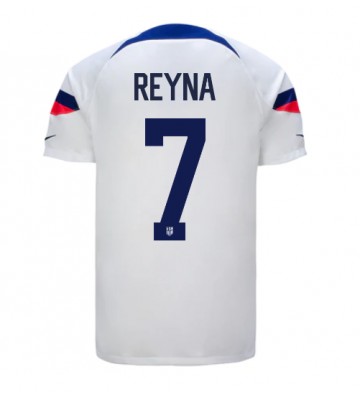 Stany Zjednoczone Giovanni Reyna #7 Koszulka Podstawowych MŚ 2022 Krótki Rękaw
